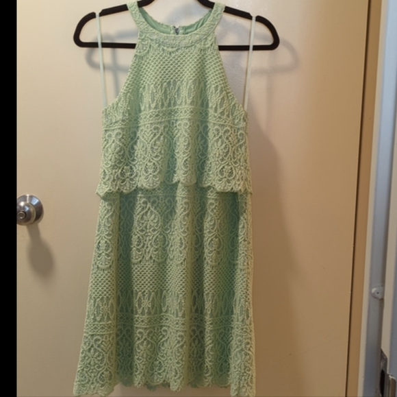 Alya Mint Green Knit Dress - Picture 6 of 8